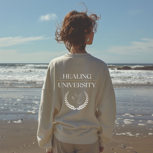 Healing University Sweatshirt | College Aesthetic Design