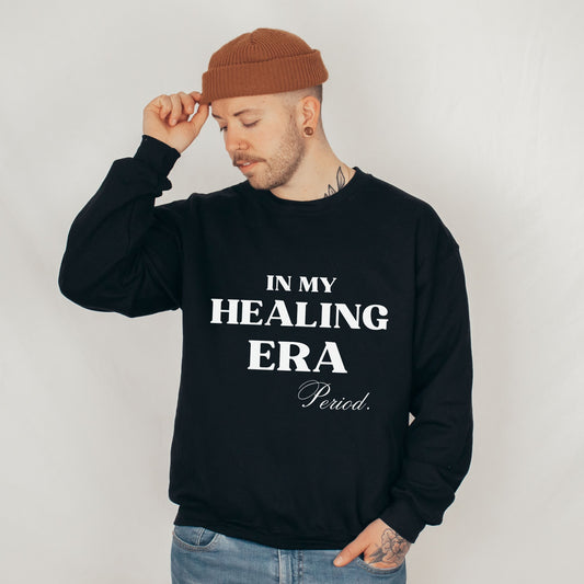 In My Healing Era Crewneck | Inspirational Text | Wellness Wear