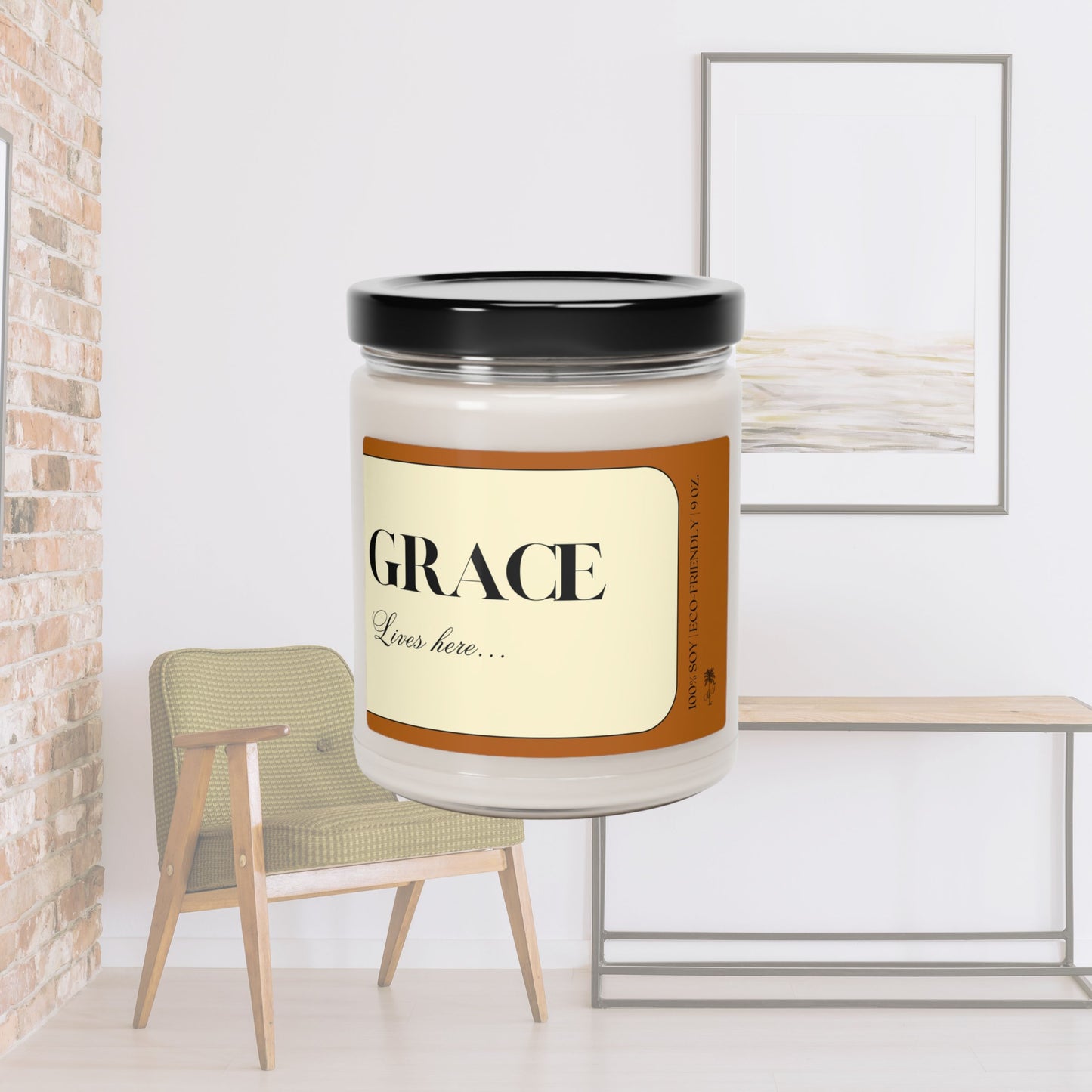 Grace Lives Here Soy Candle | Faith-based Candle | Aromatherapy