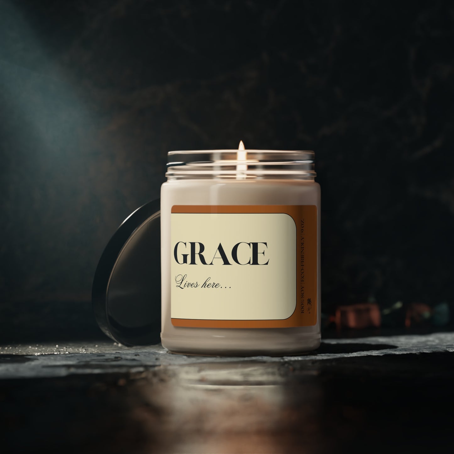 Grace Lives Here Soy Candle | Faith-based Candle | Aromatherapy